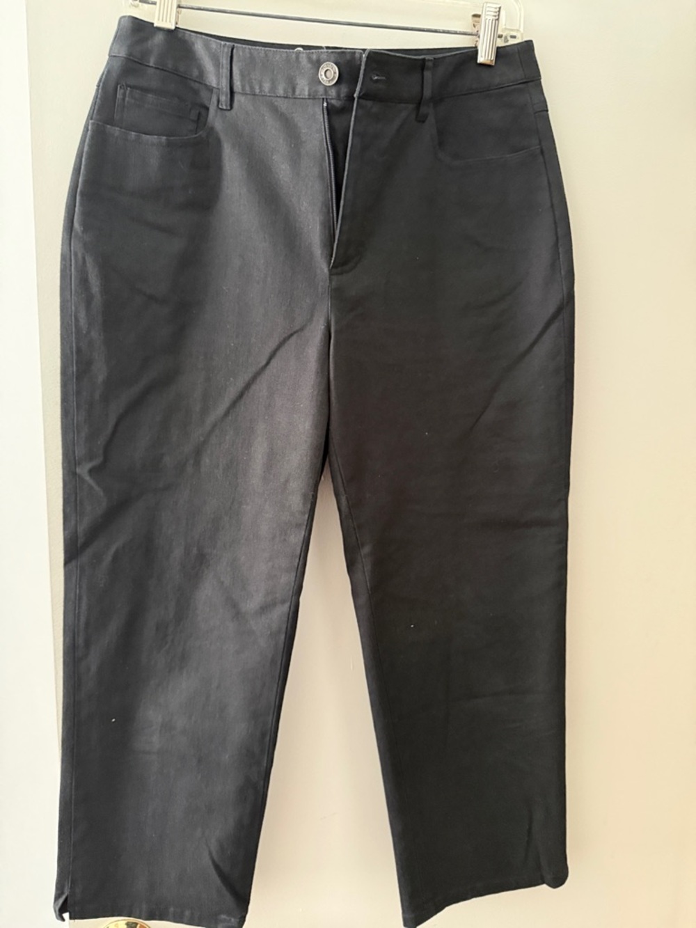 Talbots Black Stretch Straight-Leg Pants